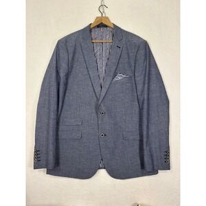 Paisley & Gray Slim Fit Blazer 44R Linen Blend Coastal Preppy